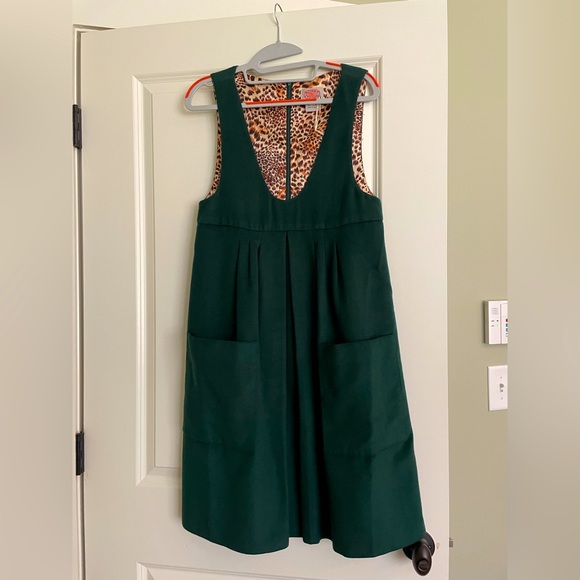 Emerald Green Velvet Jumper with Pockets - Picture 1 of 4